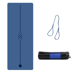 Natural rubber yoga mat with laser engraving