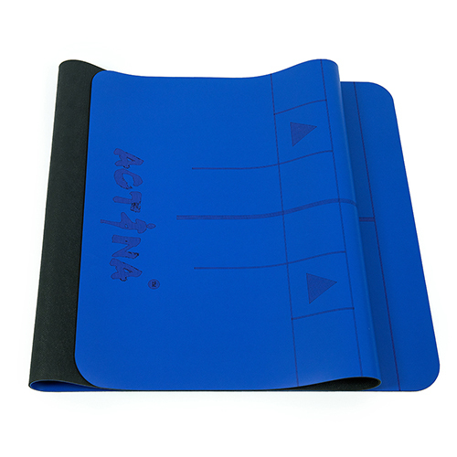 Customized PU sustainable natural rubber yoga mat with laser engraving