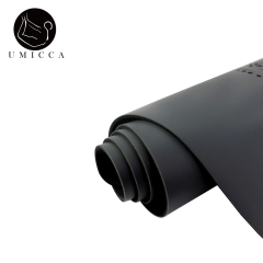 Grey PU sustainable natural rubber yoga mat with laser engraving