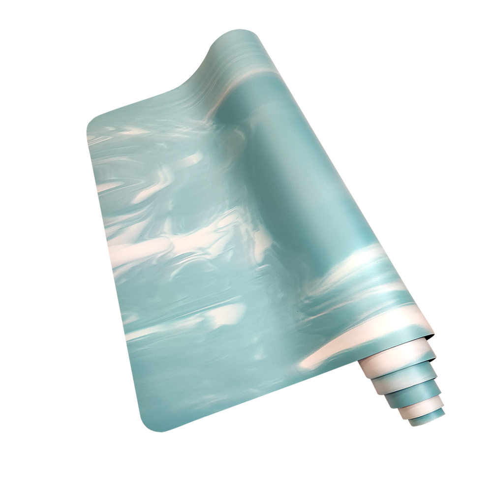 Organic natural pu rubber yoga mat with digital color print