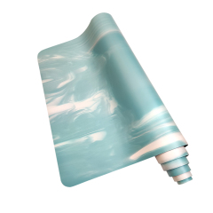 Organic natural pu rubber yoga mat with digital color print