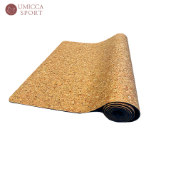 Cork wood yoga mat
