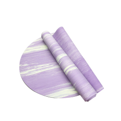 Customized PU sustainable natural rubber yoga mat with UV printing