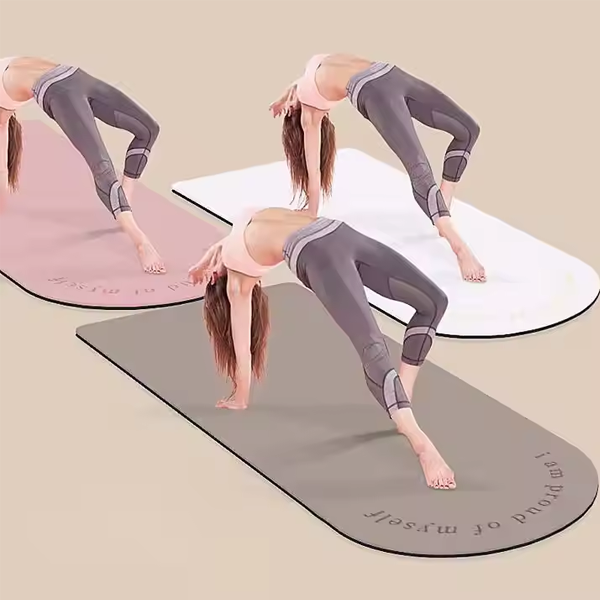 Yoga Mat Double-Sided High Density 72x24 Inch Non Slip Hot Yoga Mats
