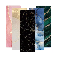 Microfiber Suede Aesthetic Arch Marble Non Slip Yoga Mat