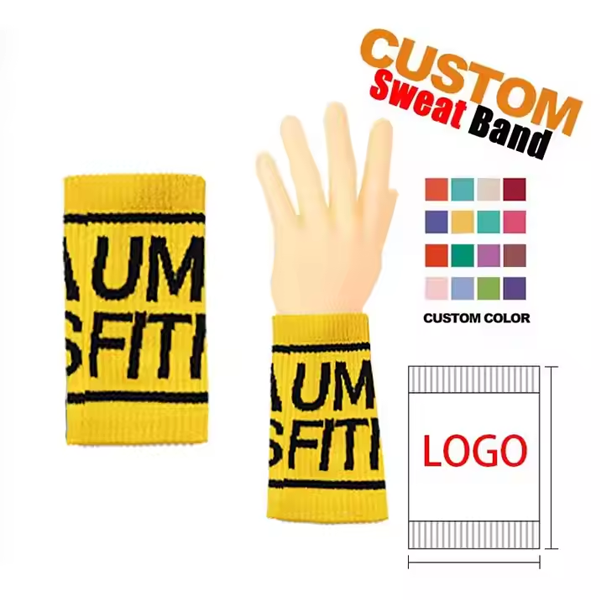Custom Colorful Sports Wristbands Sweatbands