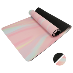 Print PU surface Natural Rubber Yoga Mat