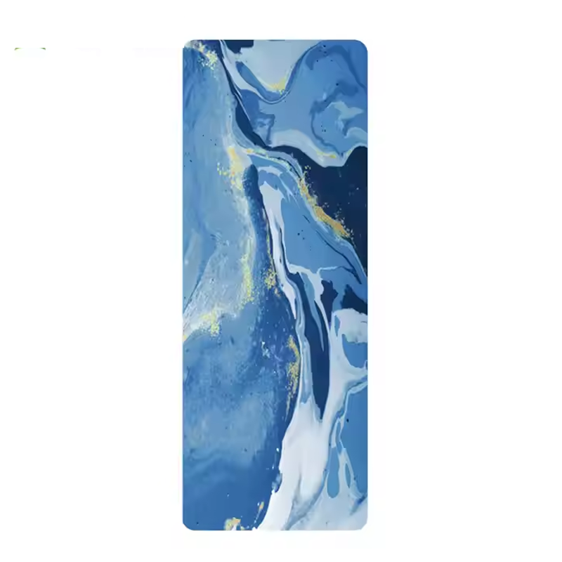 Eco-friendly Folding Suede Rubber Large Yoga Mat