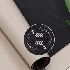 Oval Arch Round Rubber Pu Yoga Mat