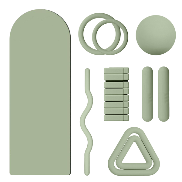 Set matras Yoga Pu karet alam