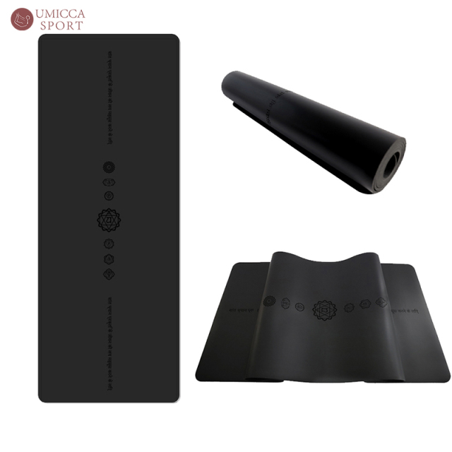 Custom Yoga Mats Non-Slip With Patented Alignment Line System