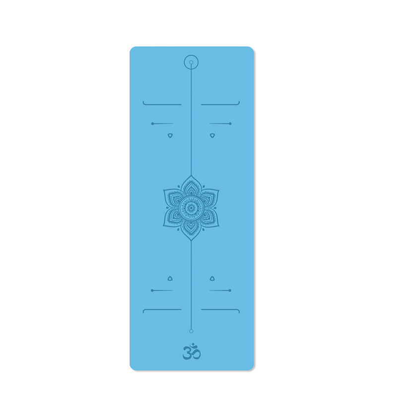 Black Logo Customizable alignment lines Yoga Mat