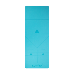 Black Logo Customizable alignment lines Yoga Mat