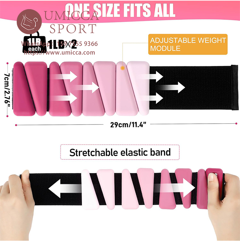 Custom Logo Fitness Pilates Adjustable Gradient Ankle Weights