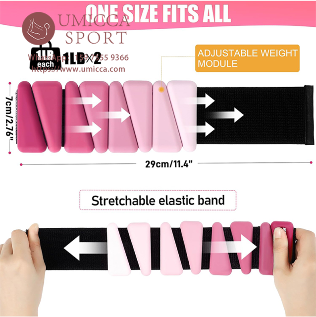 Custom Logo Fitness Pilates Adjustable Gradient Ankle Weights