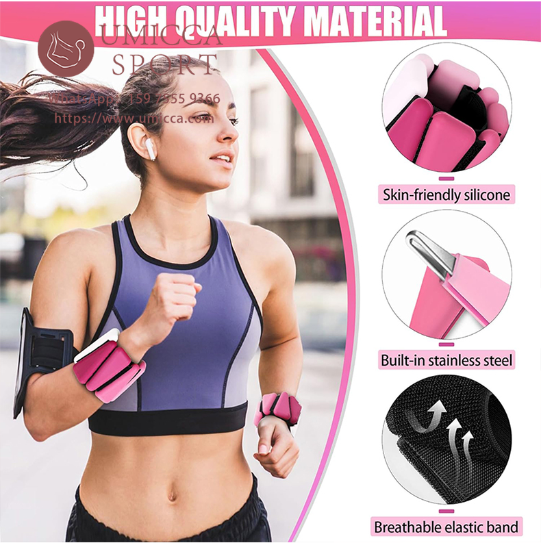 Custom Logo Fitness Pilates Adjustable Gradient Ankle Weights