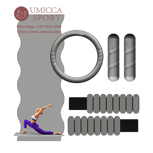 Yoga Pilates Accessories Kit Custom Logo Silicone Dumbbell
