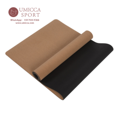Recycle Natural Cork Rubber Yoga Mat