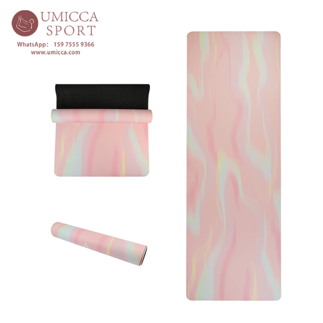 Print PU surface Natural Rubber Yoga Mat