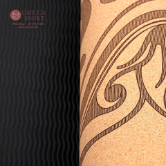 Wholesale Custom Logo Organic Rubber Cork Yoga Mat