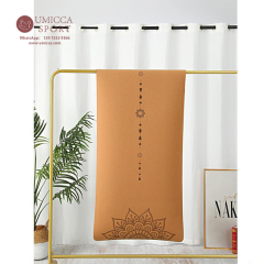Anti Slip Cork Yoga Mat Natural Rubber