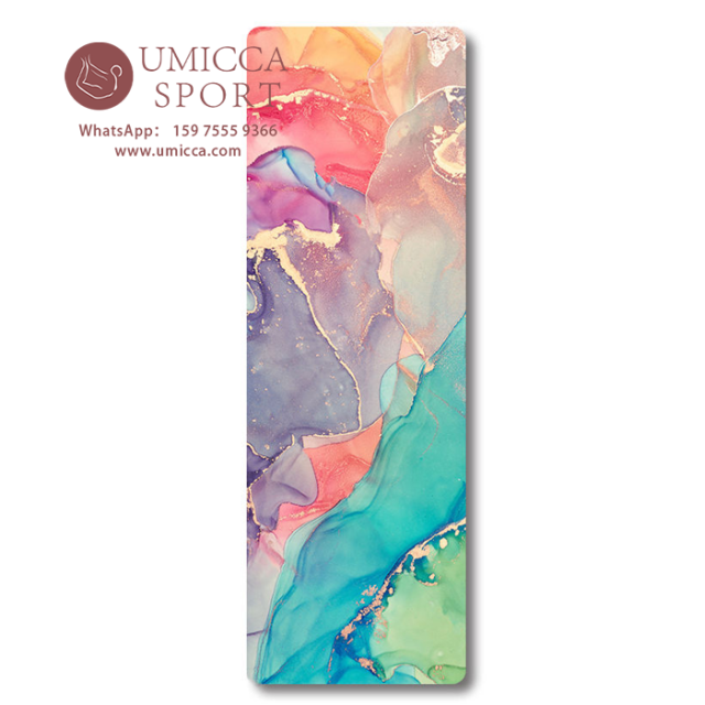 u Rubber Slip-Resistant Printed Beautiful Design Yoga Mat