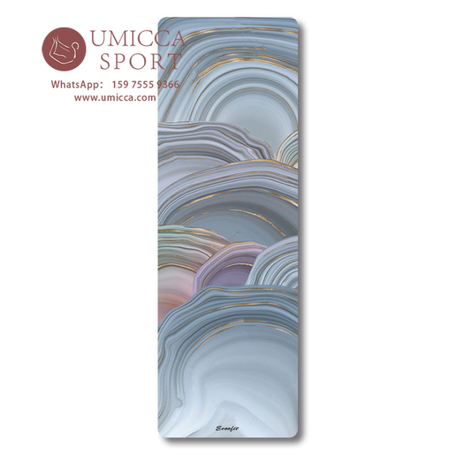 u Rubber Slip-Resistant Printed Beautiful Design Yoga Mat