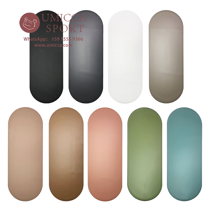 Sage Green Turquoise Stone Non Slip PU Natural Rubber Pilates Gym Yoga Mat
