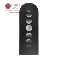 Eco Natural Rubber Custom Moon Phase Bottle Shape Oval Arched Curved Yoga Mats