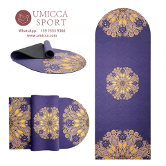 Microfiber Velvet Curved Arched Special Bottle Oval Shaped Yoga Mat