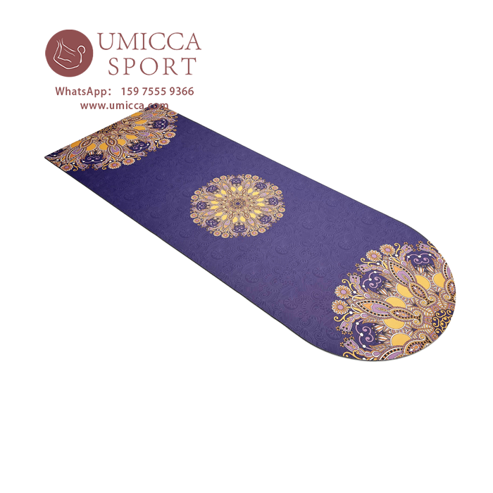 Microfiber Velvet Curved Arched Special Bottle Oval Shaped Yoga Mat