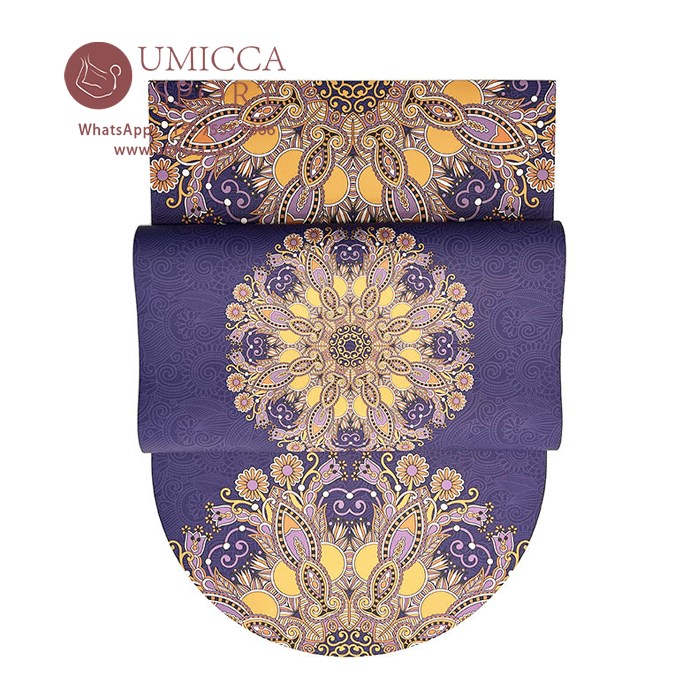 Microfiber Velvet Curved Arched Special Bottle Oval Shaped Yoga Mat
