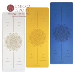 Matte Scrub Frost PU Natural Rubber Yoga Mat