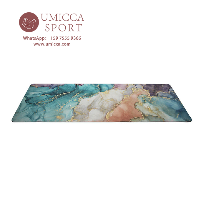 Gold Marble Scrub Matte Frost Pu Rubber Yoga Mat