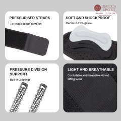 UMICCA Professional Knee Brace: Features a Patellar Pad and Breathable Perforated Fabric
