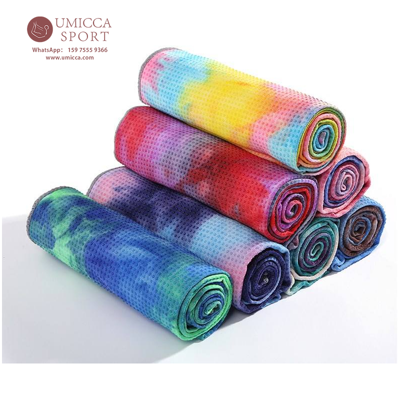 Custom Tie Dye Microfiber Yoga Towel | Non-Slip Hot Yoga Towel OEM & ODM Supplier – Umicca