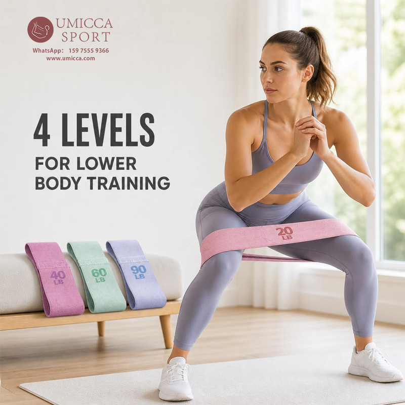 Wholesale Fabric Glute Resistance Bands | Non-Slip Hip Loop Bands Manufacturer – Umicca