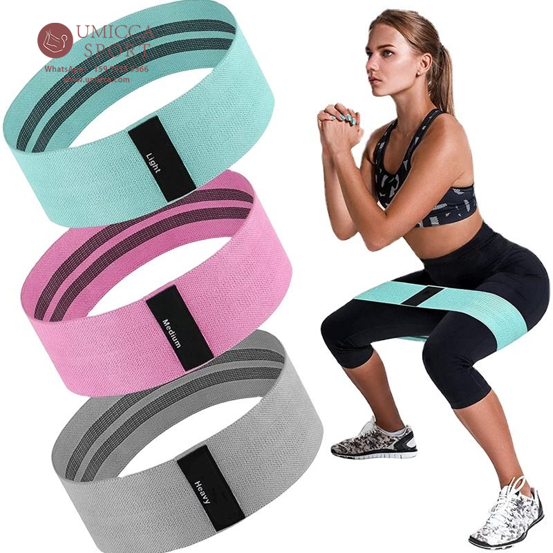 Wholesale 3-Piece Fabric Booty Bands Set | Hip & Glute Workout Resistance Bands – Umicca