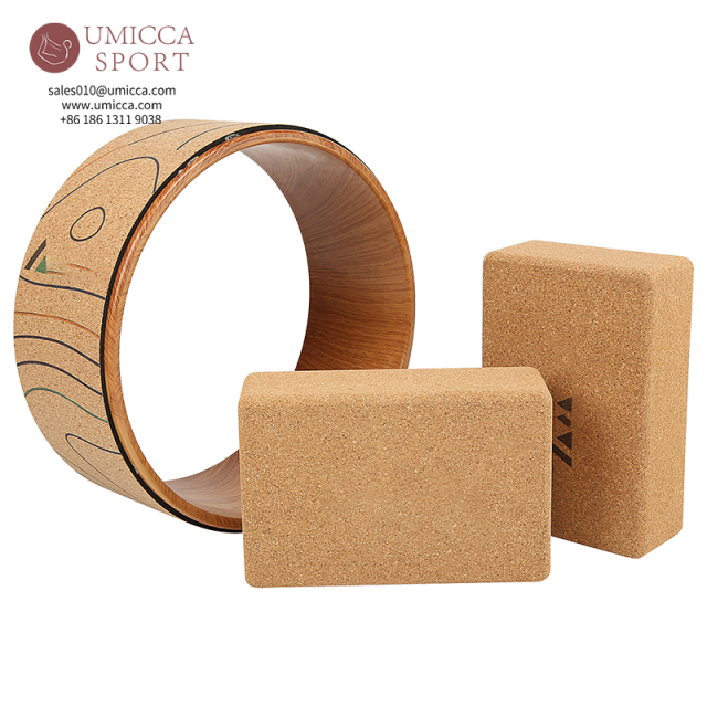 Wholesale Cork Yoga Wheel Set | Custom Logo Cork & Rubber Yoga Wheel Manufacturer – Umicca