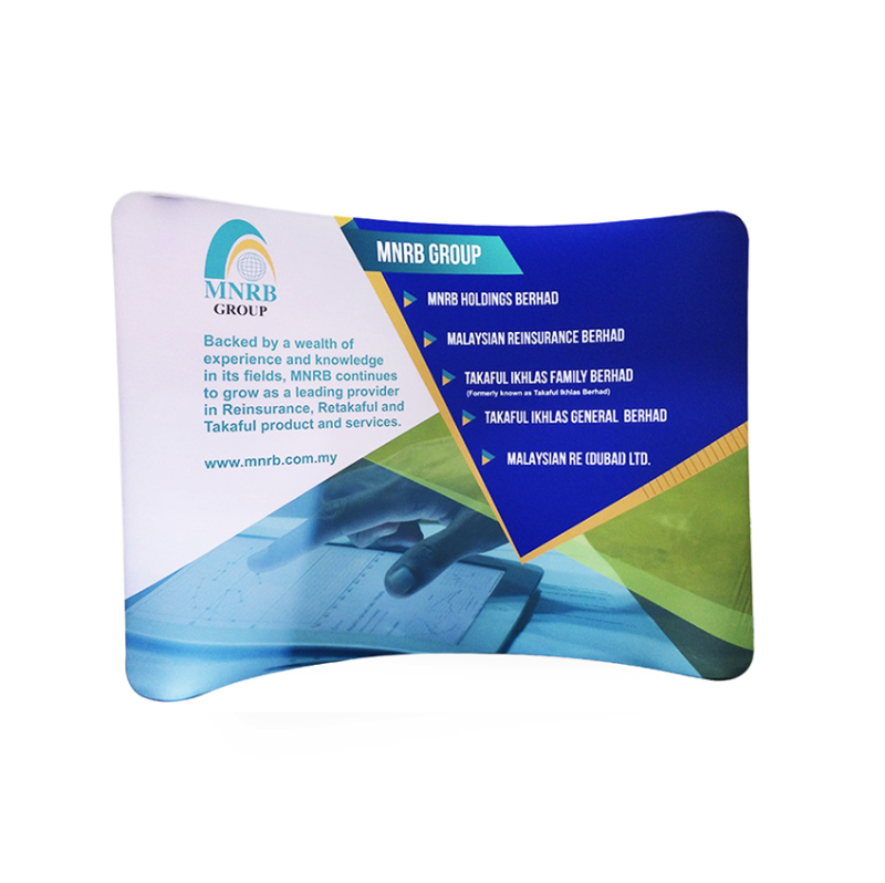 Tradeshow Curve Tension Fabric Display Backdrop,PDYEAR GROUP,Tradeshow Curve Tension Fabric Display Backdrop