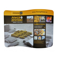 Curve tension fabric display,上海匹帝展示服务有限公司,