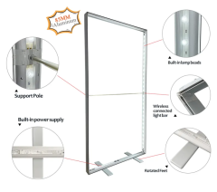 铝合金拉伸卡布灯箱,上海匹帝展示服务有限公司,