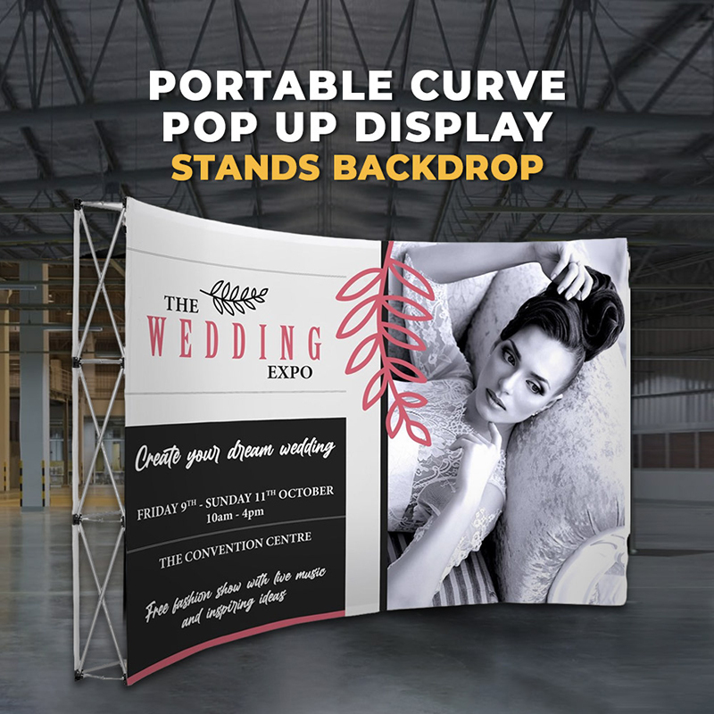 Portable Curve pop up display stands backdrop,PDYEAR GROUP,Portable Curve pop up display stands backdrop