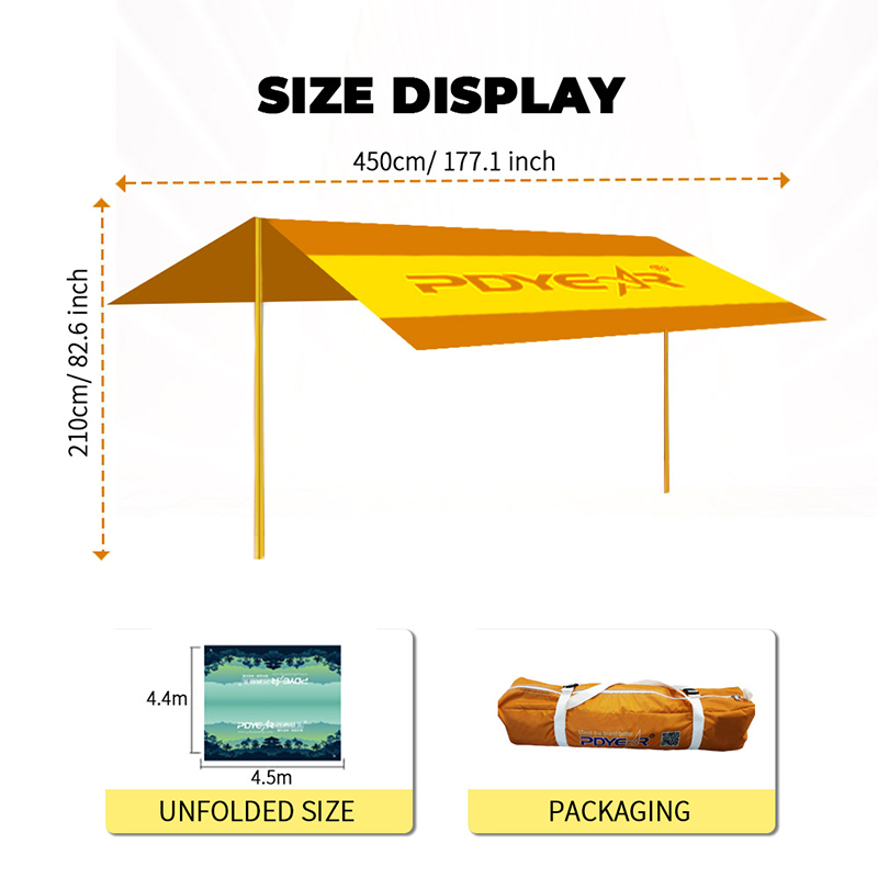 Standard Custom Print 4 Angle Sunshade,PDYEAR GROUP,