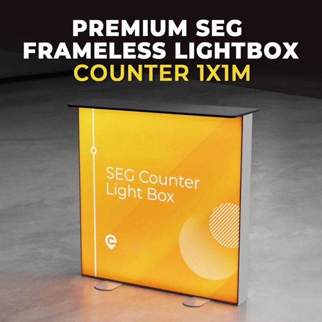 Premium SEG Frameless Lightbox Counter 1x1M,PDYEAR GROUP,Premium SEG Frameless Lightbox Counter 1x1M