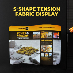 Curve tension fabric display,上海匹帝展示服务有限公司,