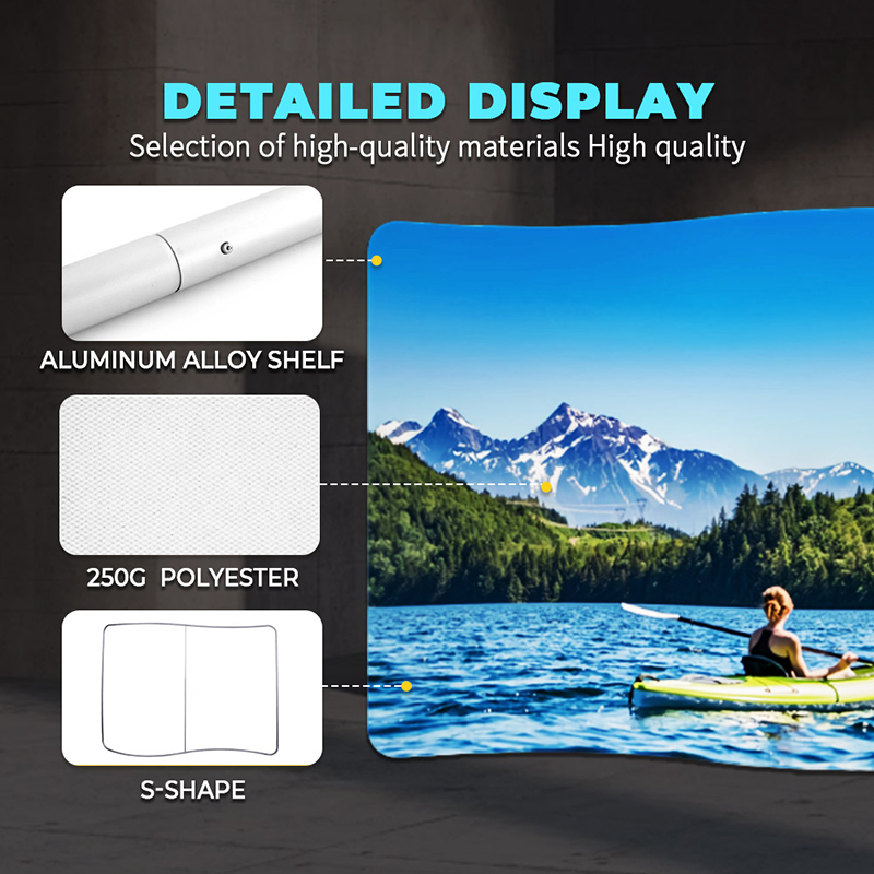 S-Shape Tension Fabric Display,PDYEAR GROUP,S-Shape Tension Fabric Display