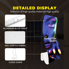 Snake Shape-VS- Tension Fabric Display,PDYEAR GROUP,Snake Shape-VS- Tension Fabric Display