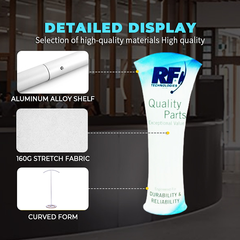Tower Stand (curve)- tension fabric display,PDYEAR GROUP,Tower Stand (curve)- tension fabric display