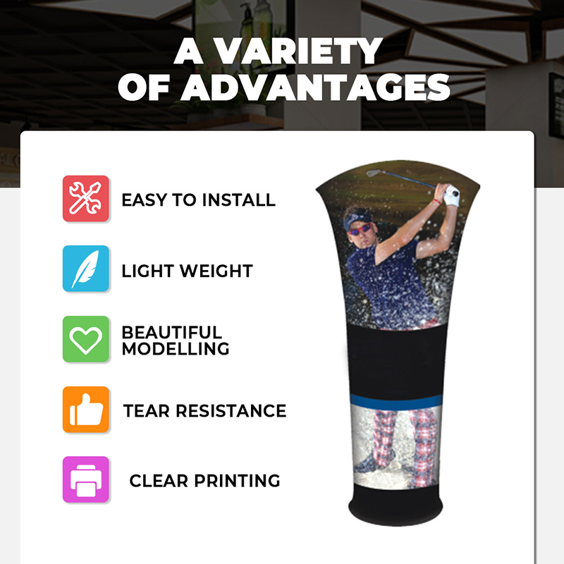 Tower Stand (curve)- tension fabric display,PDYEAR GROUP,Tower Stand (curve)- tension fabric display